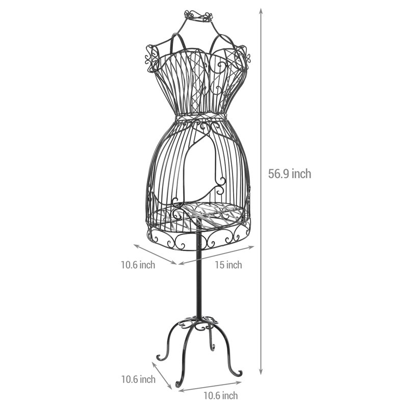 MyGift Vintage Metal Dress Form Wayfair